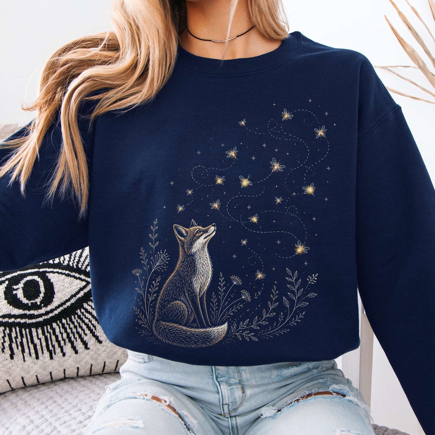 Fox and Fireflies Sweatshirt