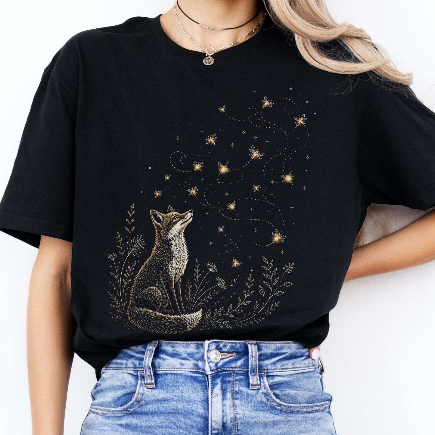 Fox and Fireflies T-Shirt