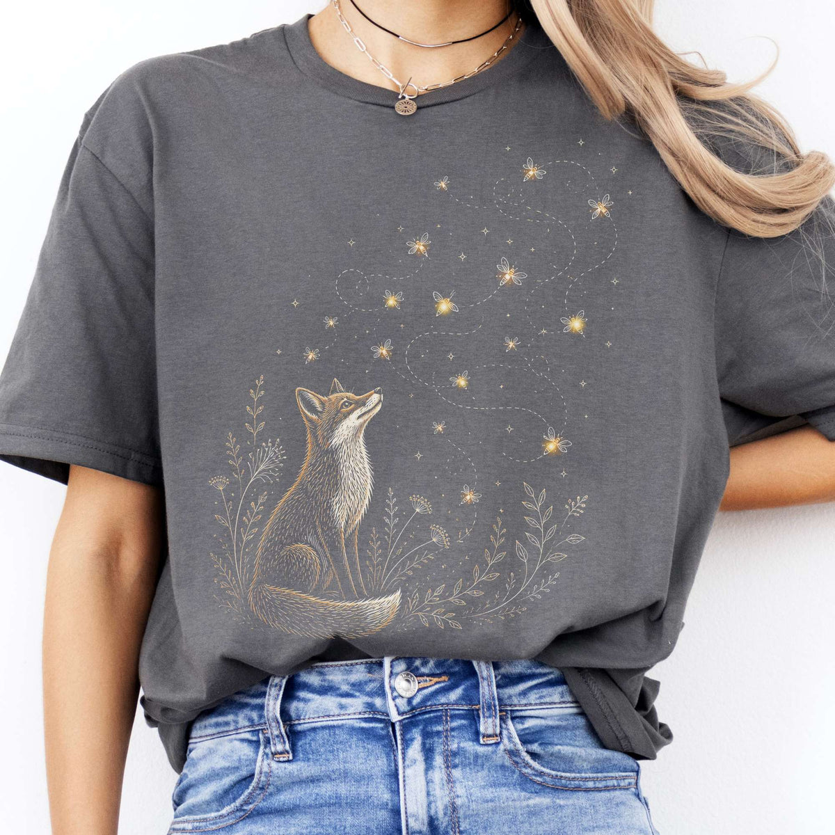 Fox and Fireflies T-Shirt
