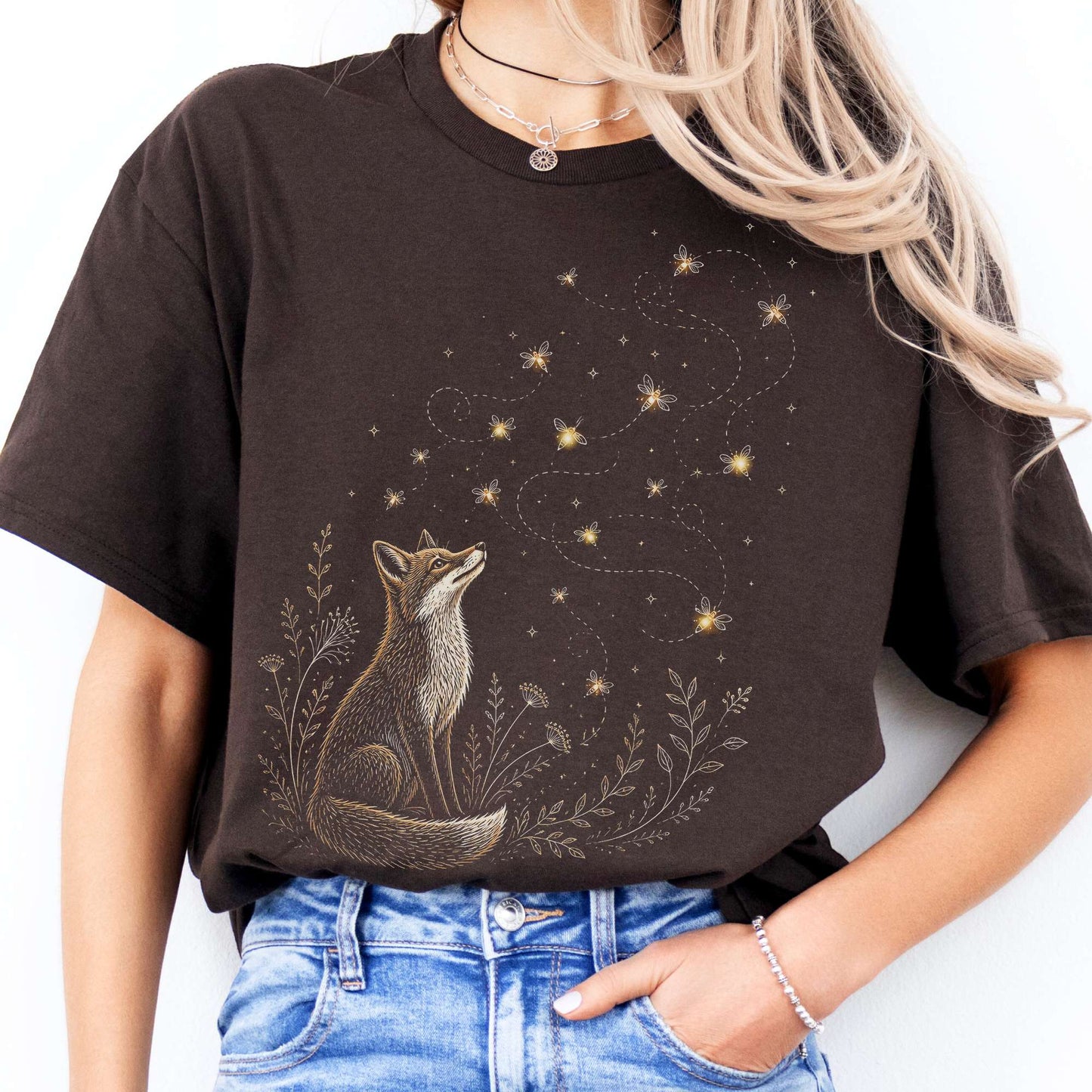 Fox and Fireflies T-Shirt