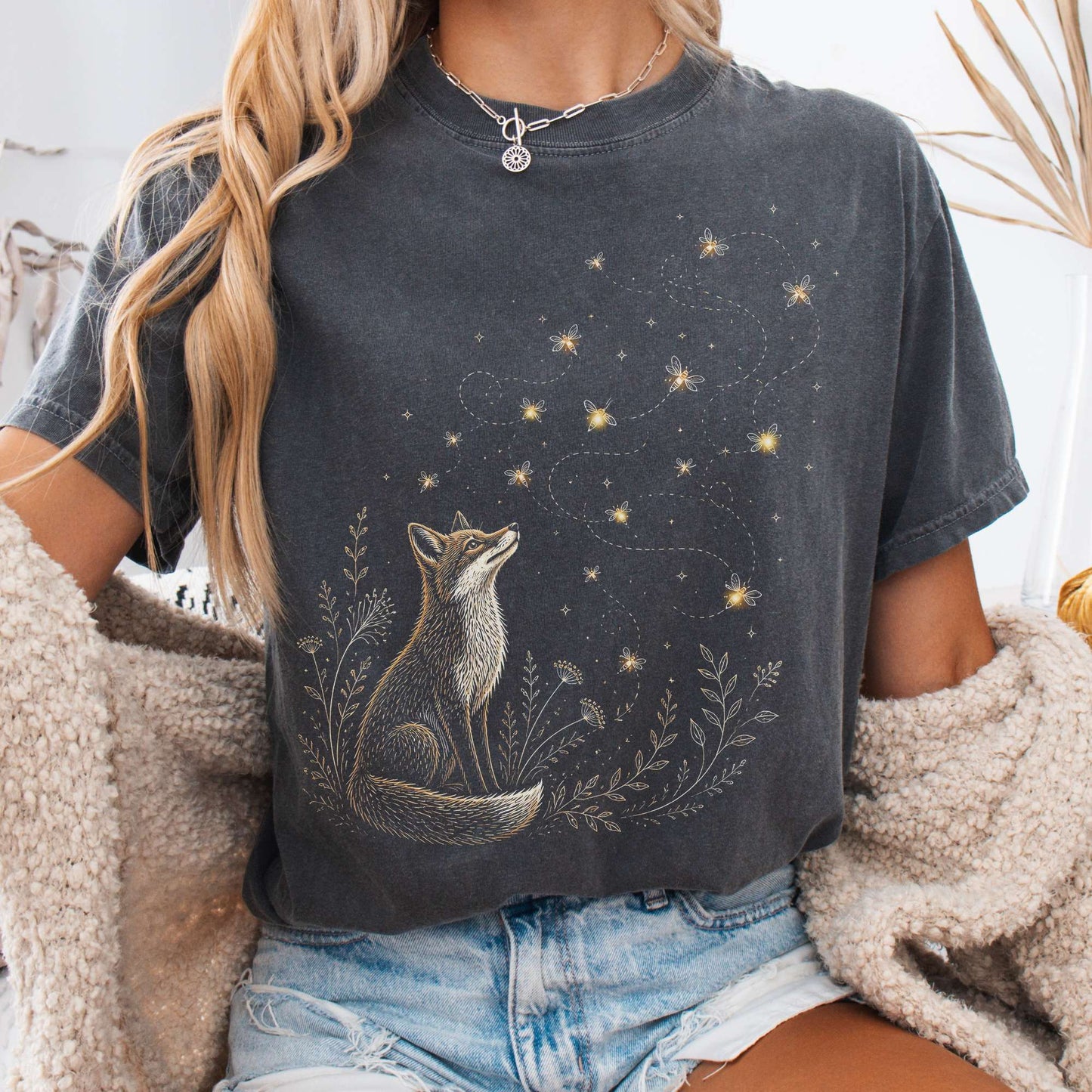Fox and Fireflies T-Shirt