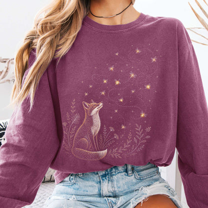 Fox and Fireflies Long Sleeve