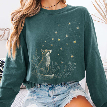 Fox and Fireflies Long Sleeve