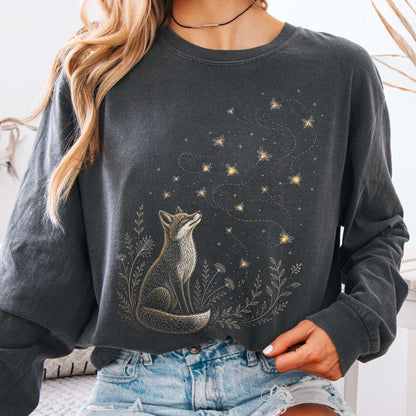Fox and Fireflies Long Sleeve