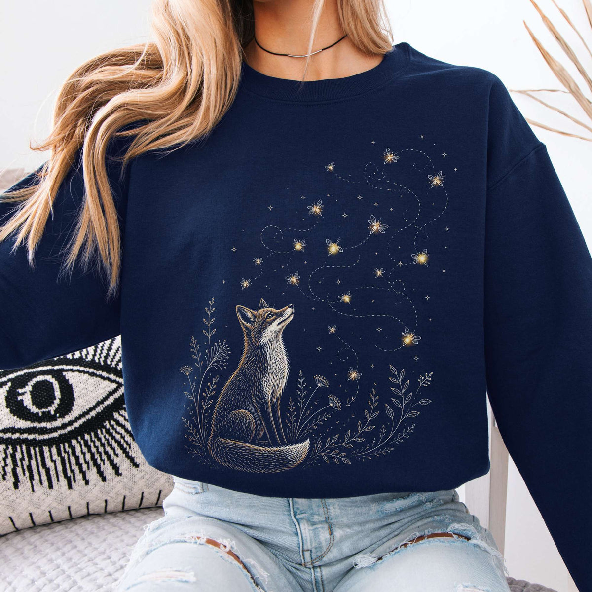 Fox and Fireflies Sweatshirt