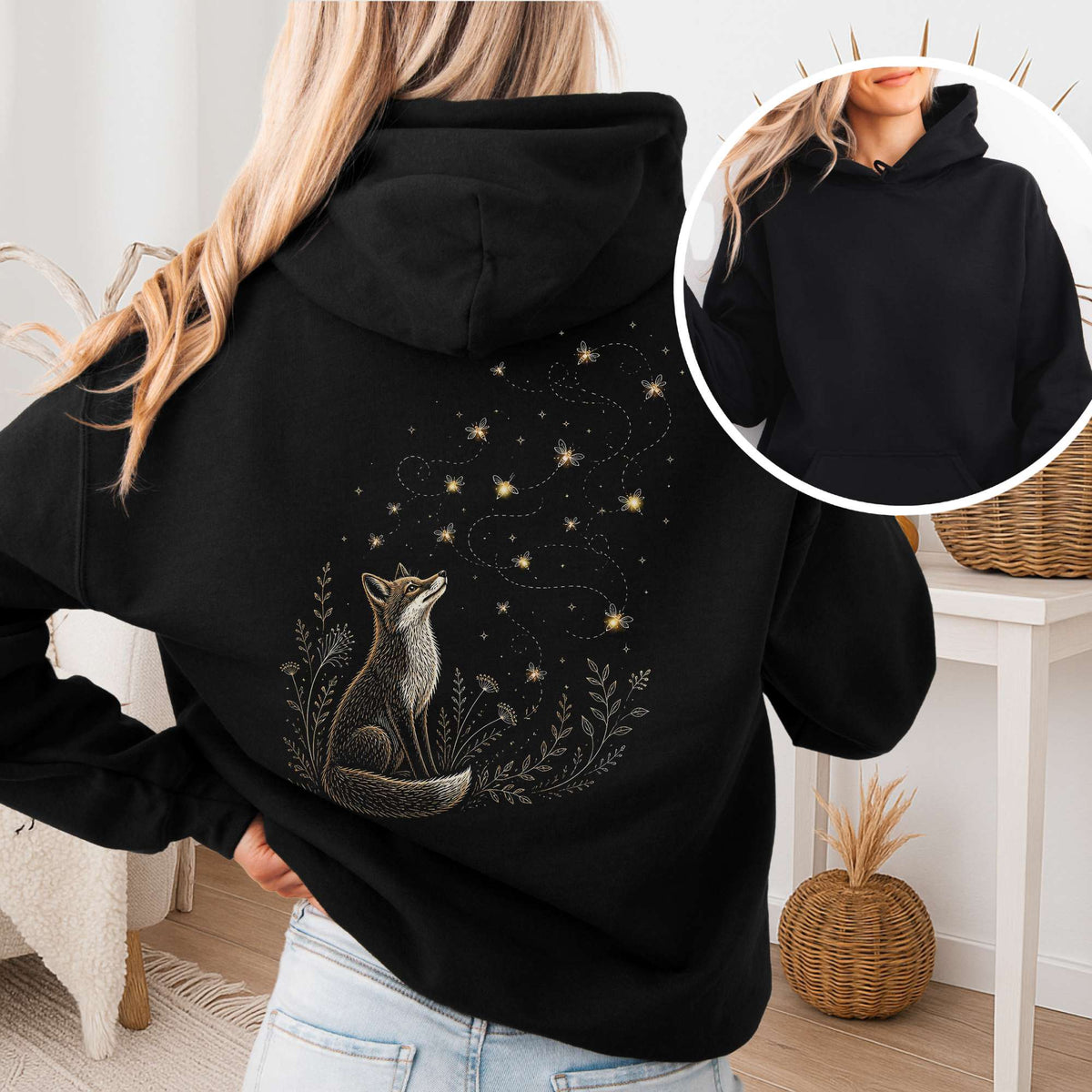 Fox and Fireflies Hoodie