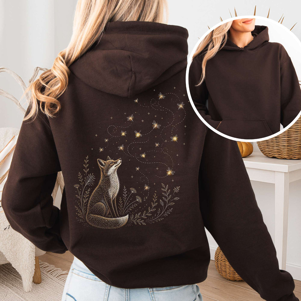 Fox and Fireflies Hoodie