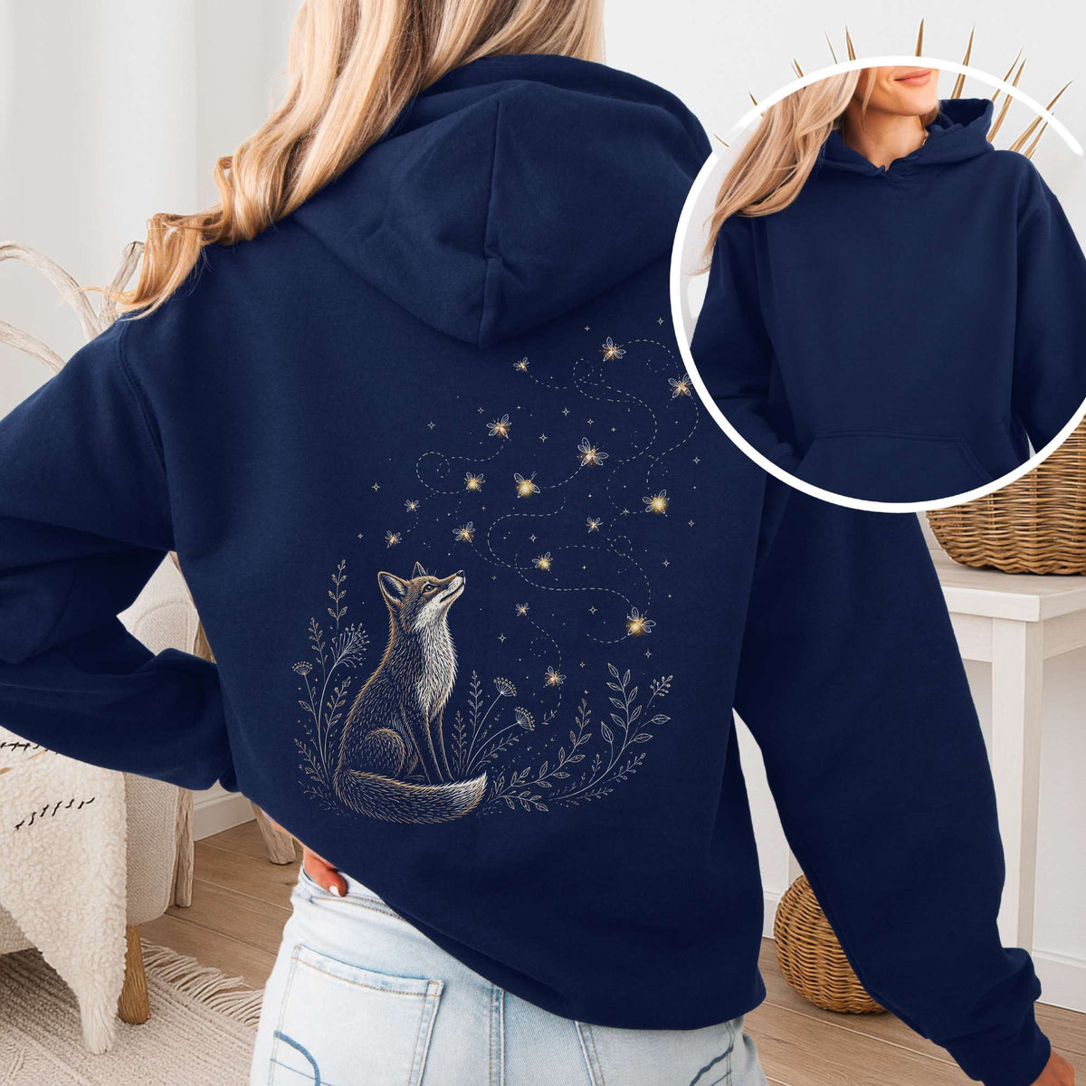 Fox and Fireflies Hoodie