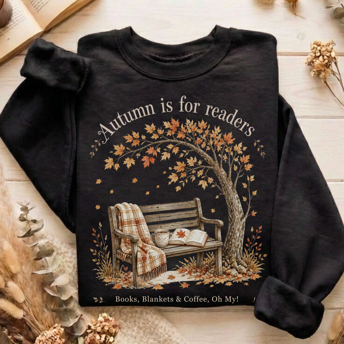 Autumn Is for Readers Literary Sweatshirt