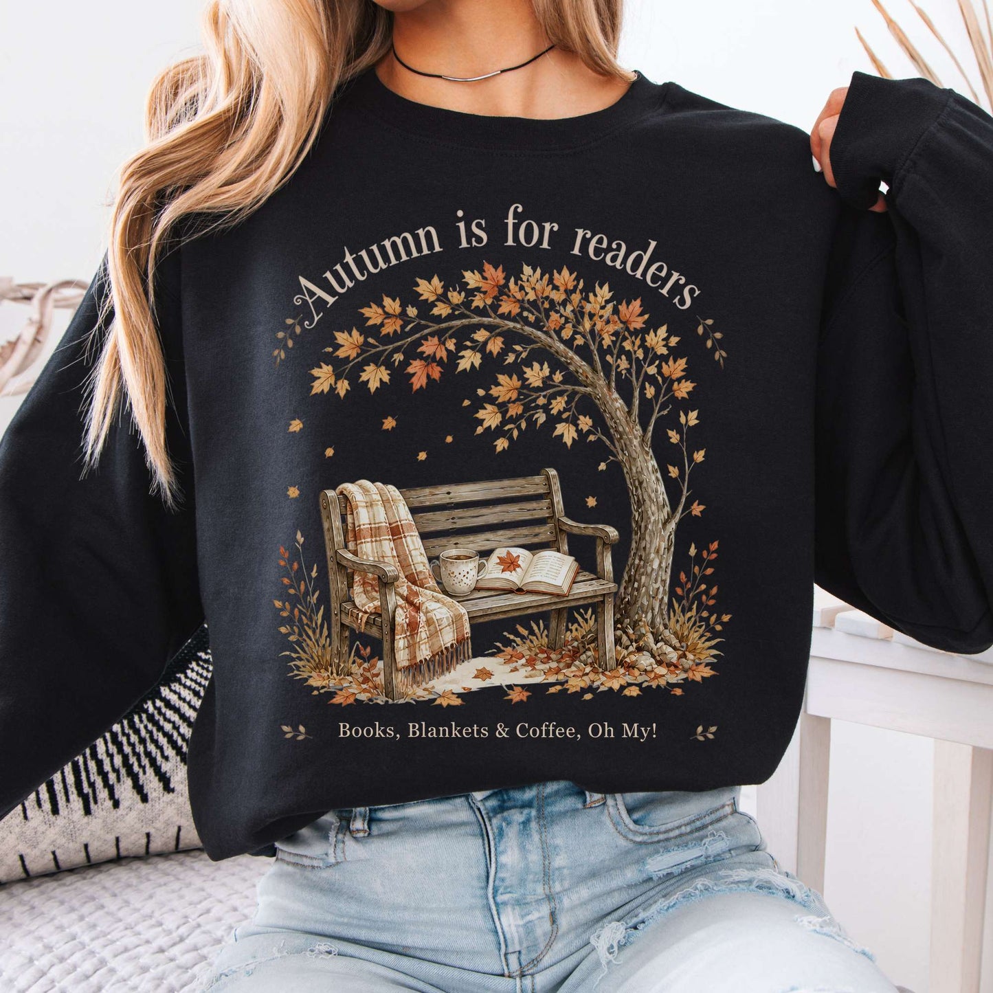 Autumn Is for Readers Literary Sweatshirt