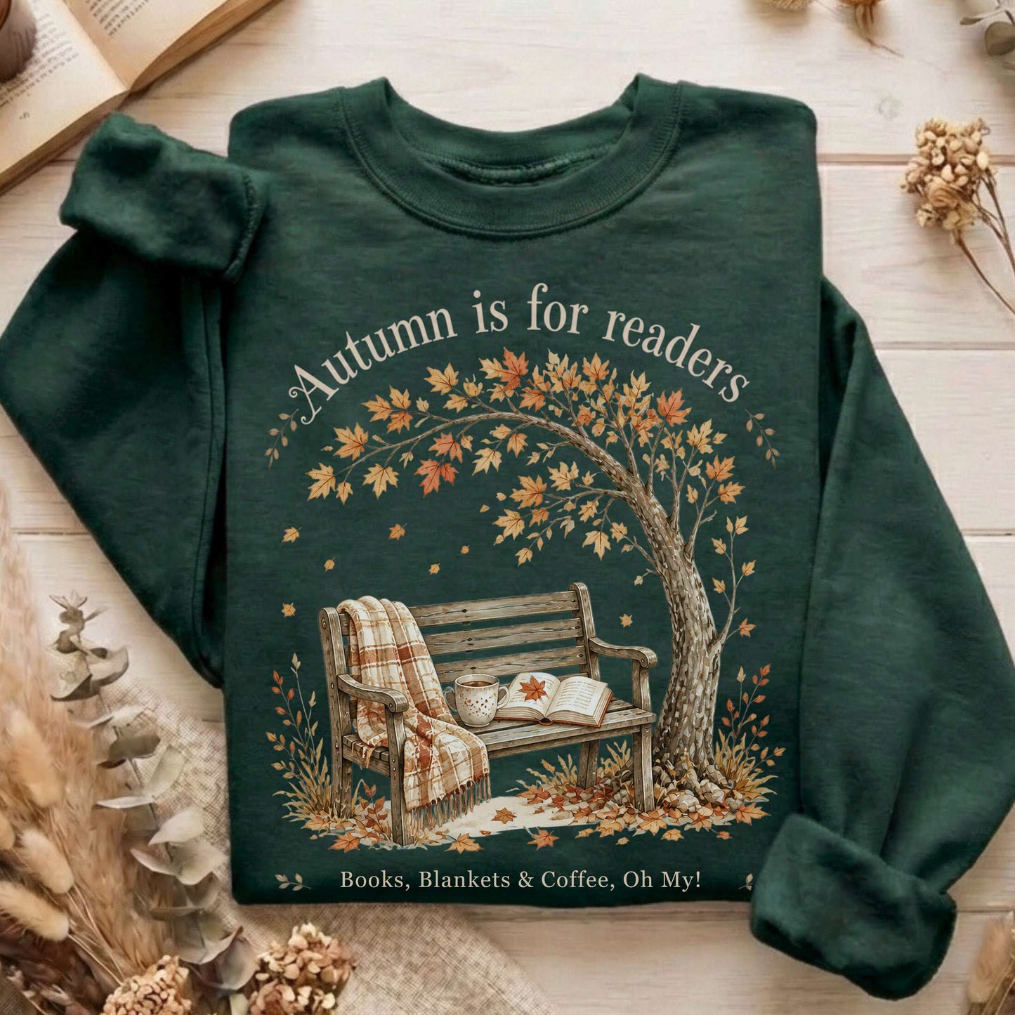 Autumn Is for Readers Literary Sweatshirt
