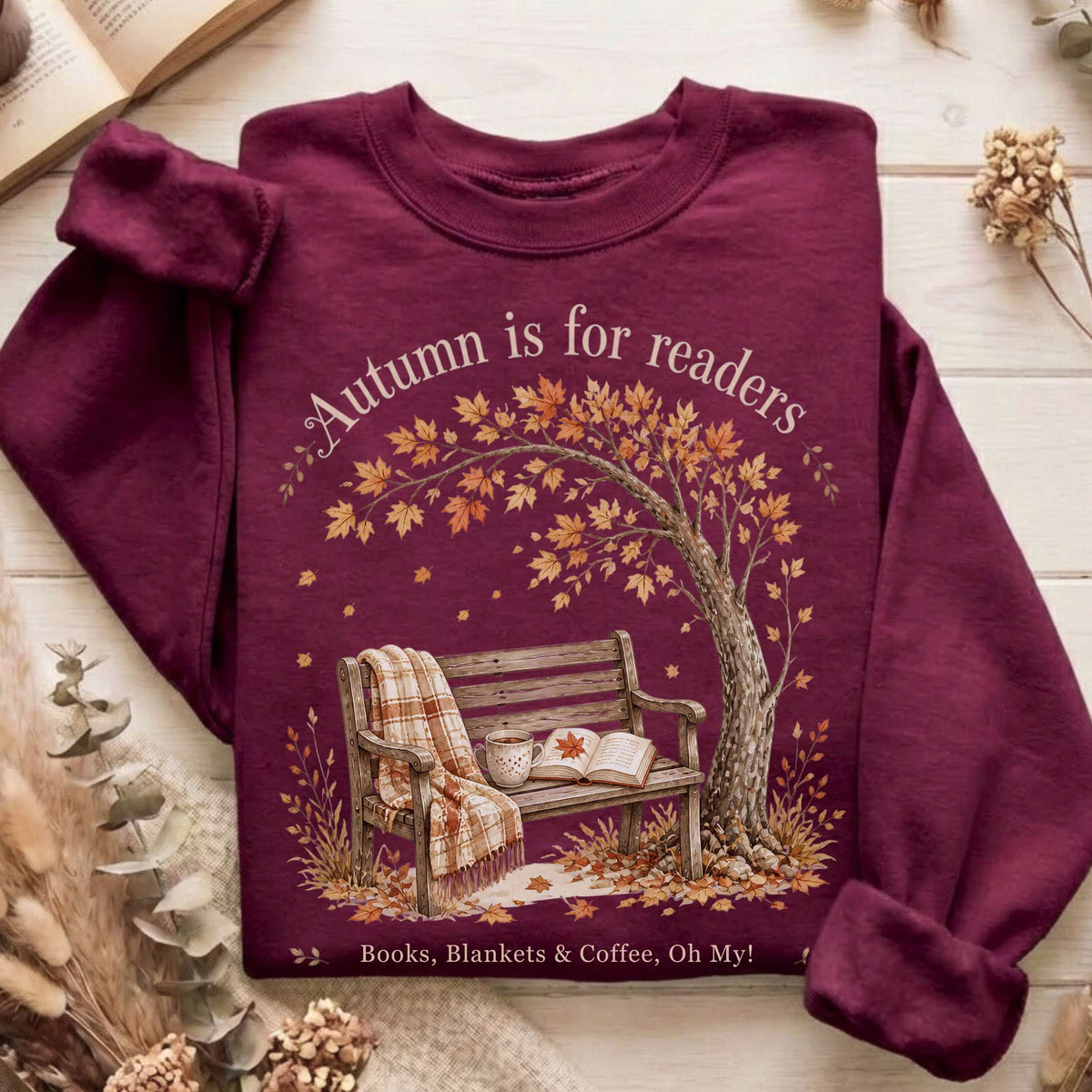 Autumn Is for Readers Literary Sweatshirt