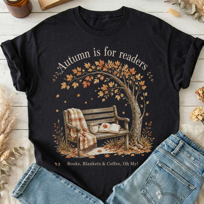 Autumn Is for Readers Literary T-Shirt