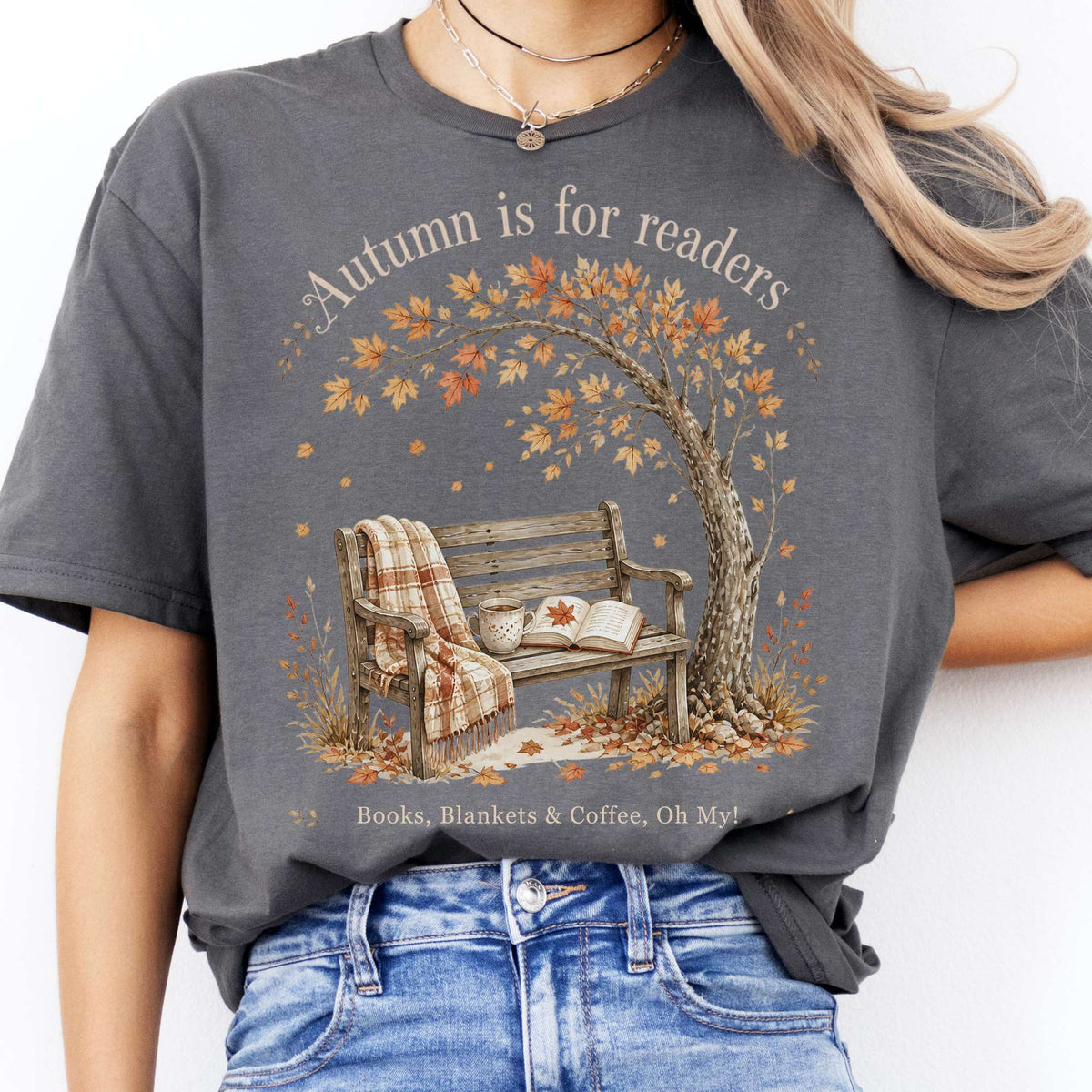Autumn Is for Readers Literary T-Shirt
