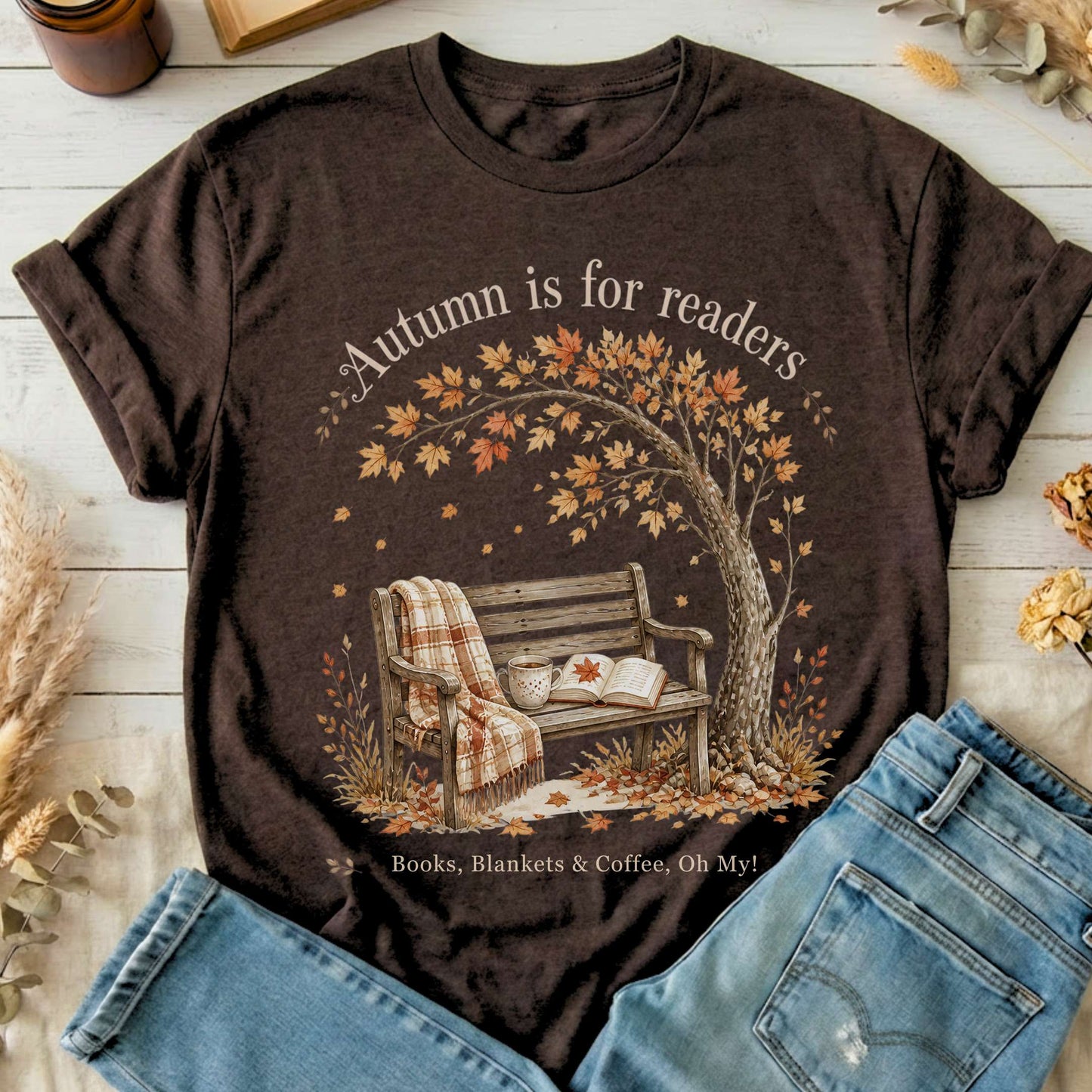 Autumn Is for Readers Literary T-Shirt