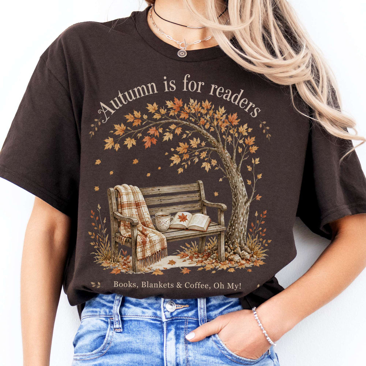 Autumn Is for Readers Literary T-Shirt