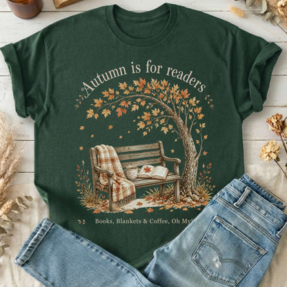 Autumn Is for Readers Literary T-Shirt