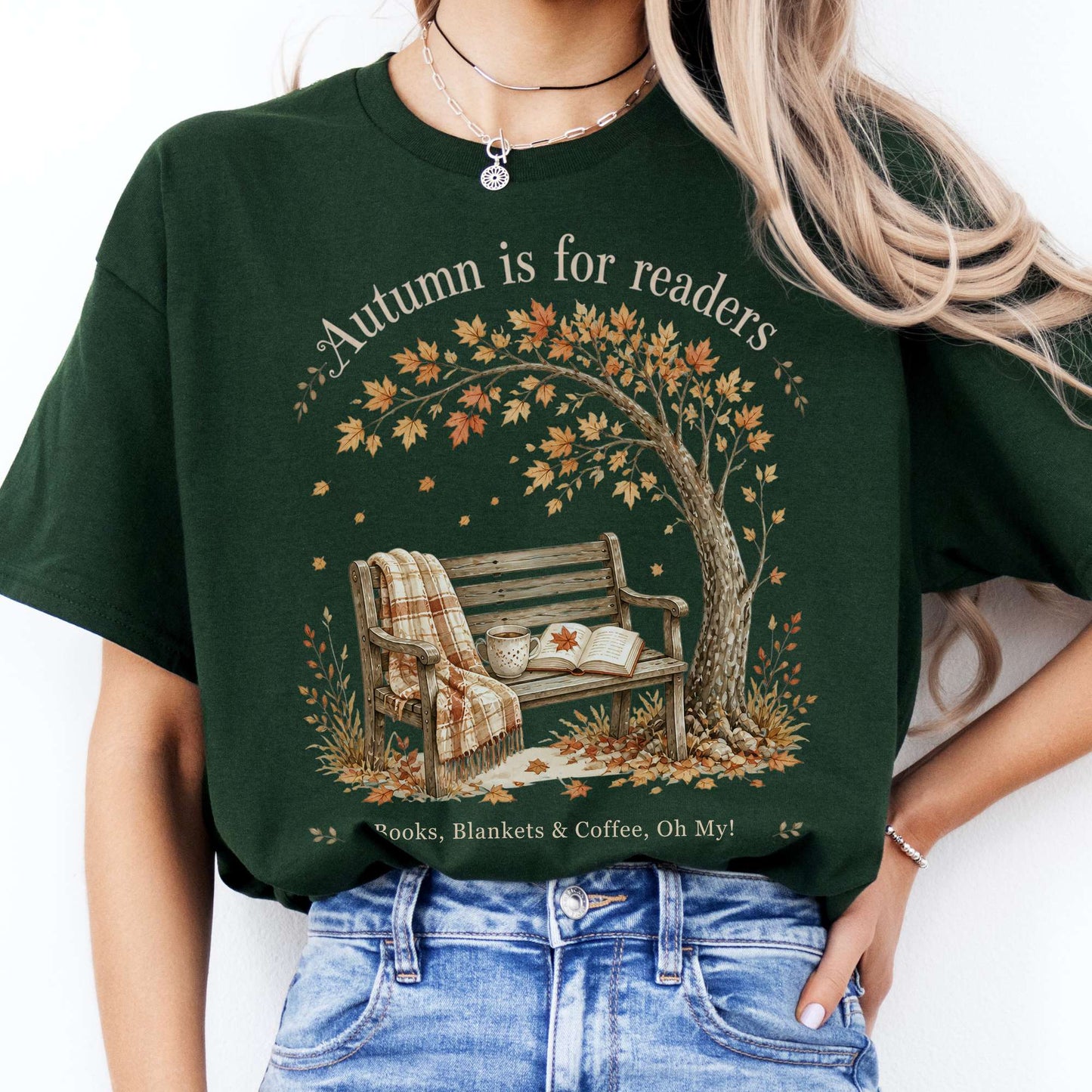 Autumn Is for Readers Literary T-Shirt