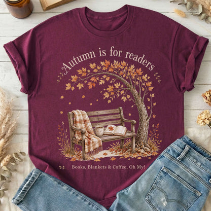 Autumn Is for Readers Literary T-Shirt
