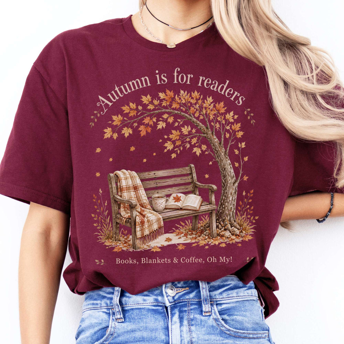 Autumn Is for Readers Literary T-Shirt