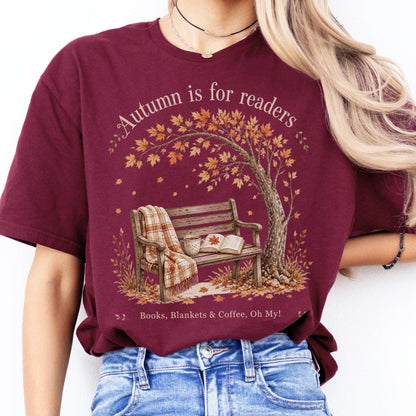 Autumn Is for Readers Literary T-Shirt
