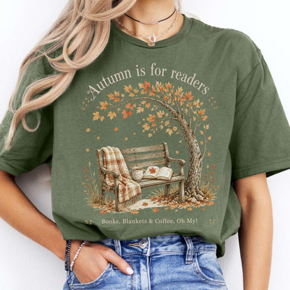 Autumn Is for Readers Literary T-Shirt