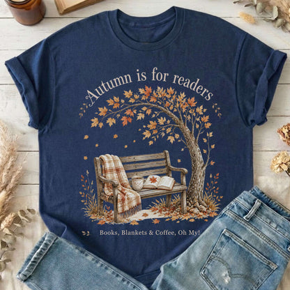 Autumn Is for Readers Literary T-Shirt