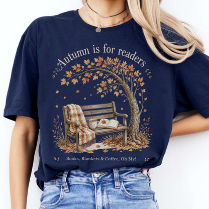 Autumn Is for Readers Literary T-Shirt