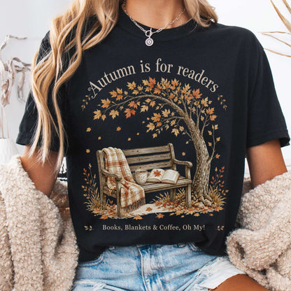 Autumn Is for Readers Literary T-Shirt