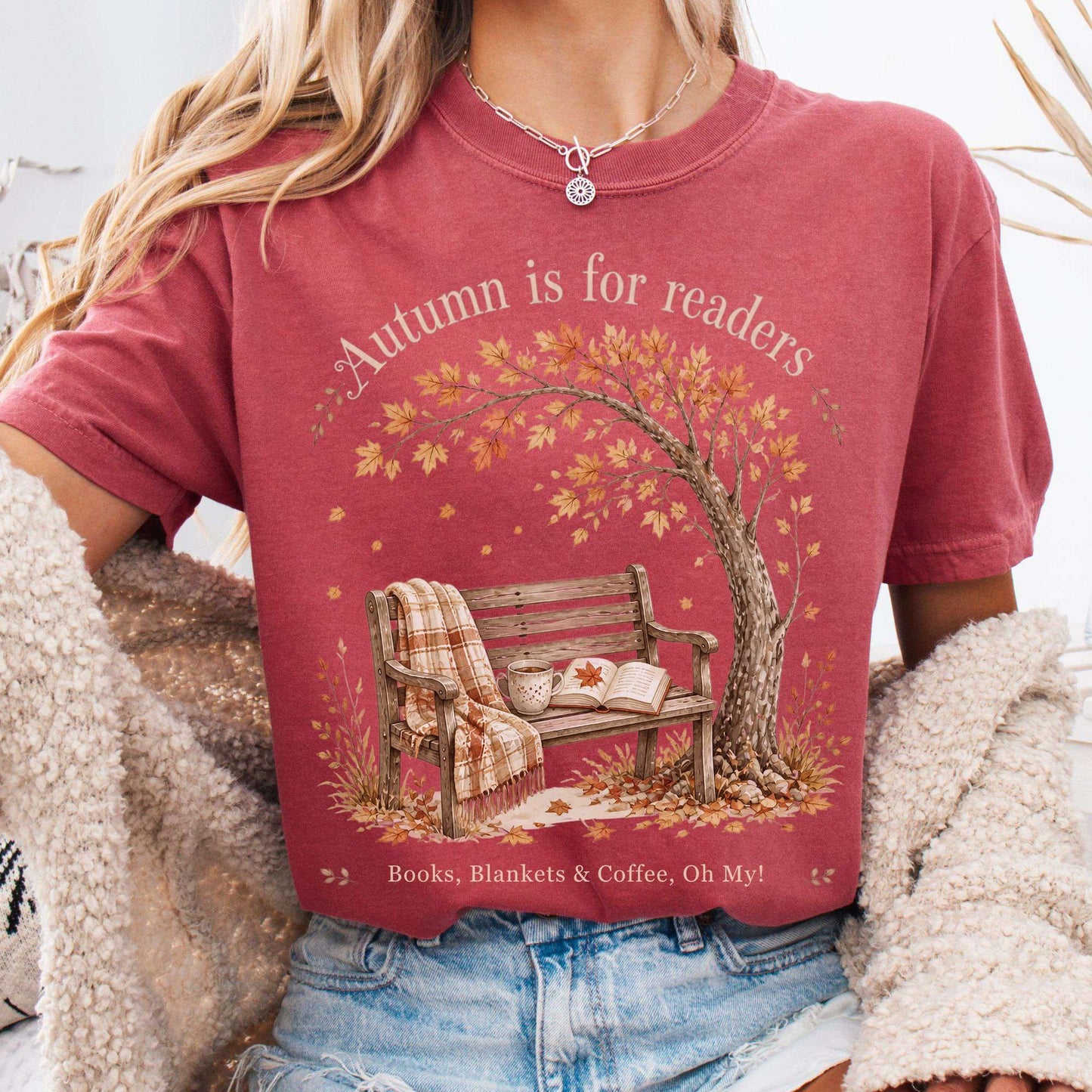 Autumn Is for Readers Literary T-Shirt