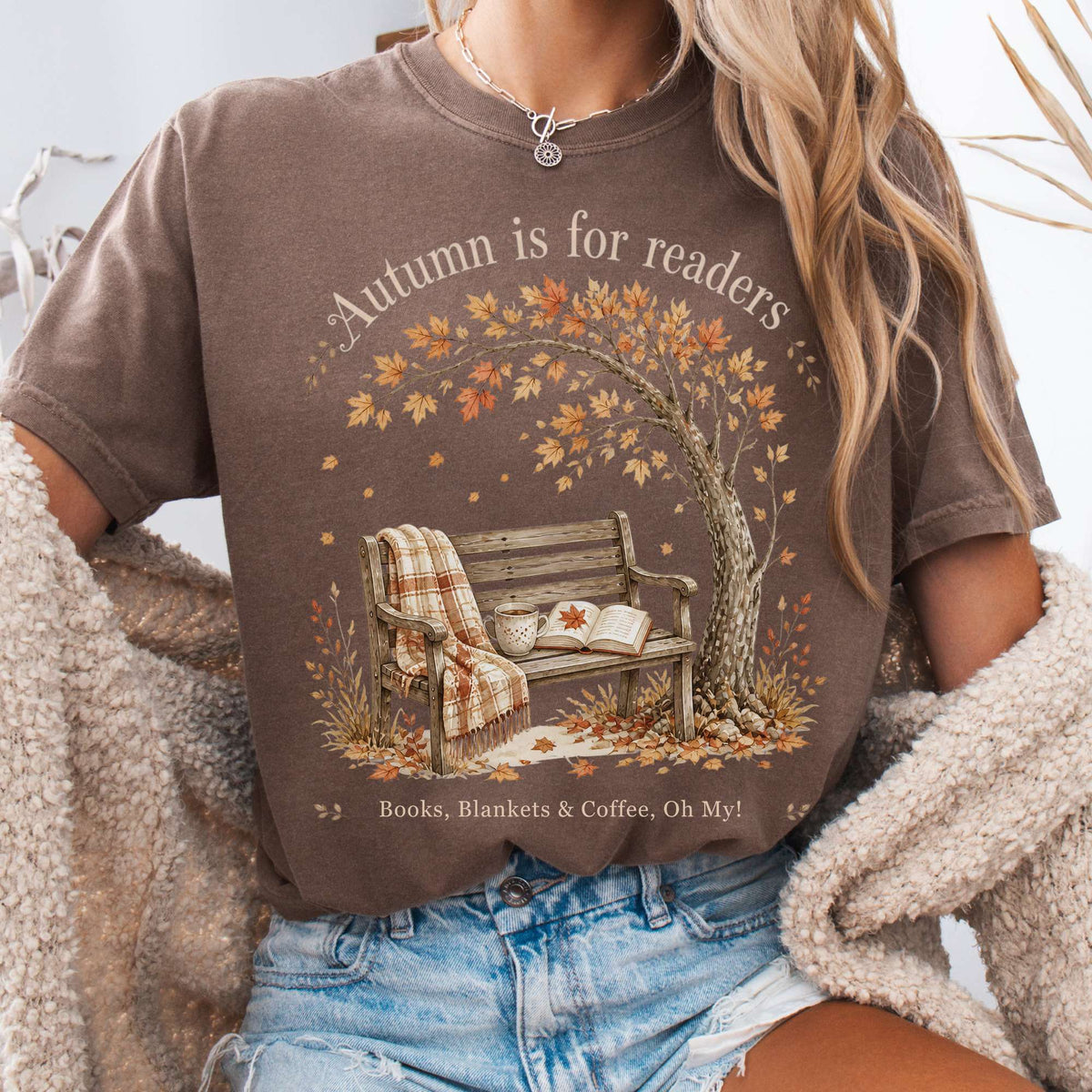 Autumn Is for Readers Literary T-Shirt
