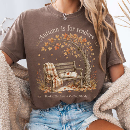 Autumn Is for Readers Literary T-Shirt