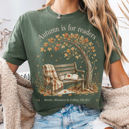 Autumn Is for Readers Literary T-Shirt