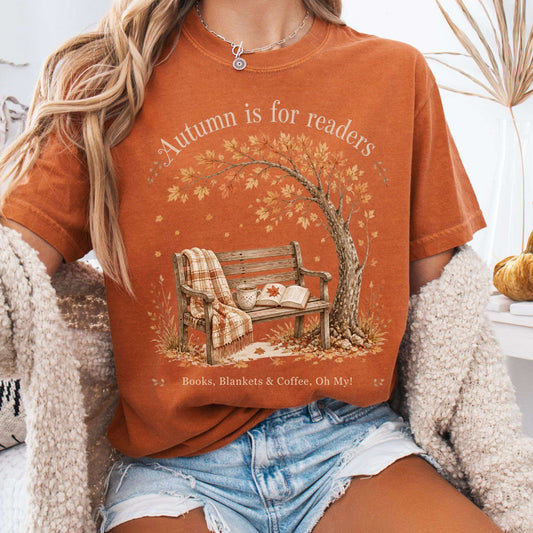 Autumn Is for Readers Literary T-Shirt