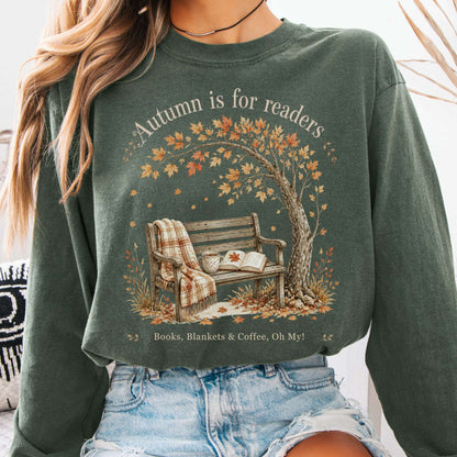 Autumn Is for Readers Literary Long Sleeve