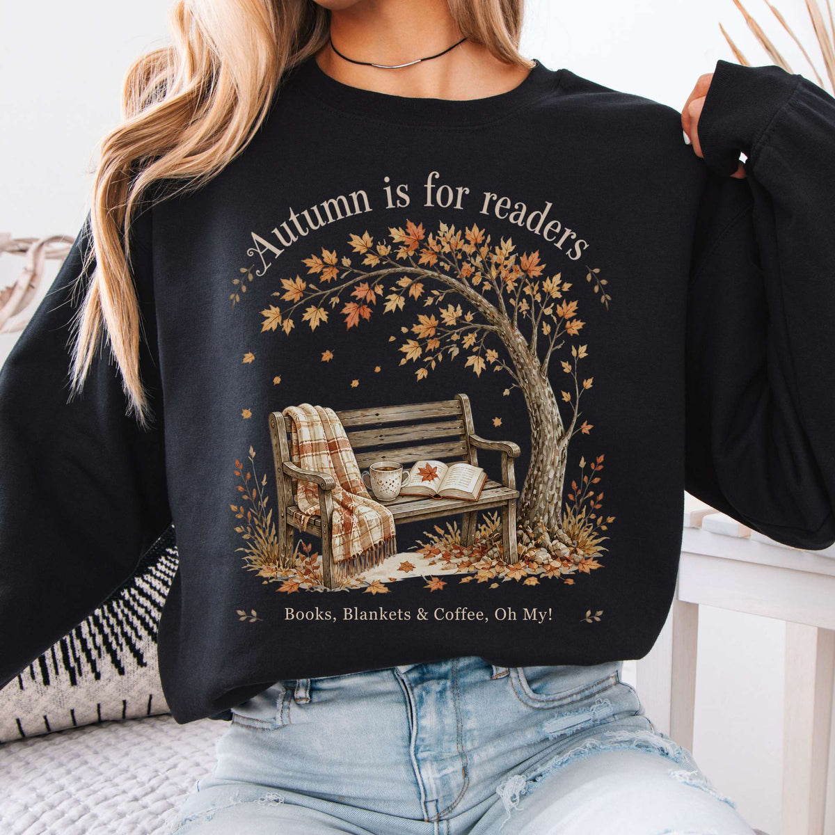 Autumn Is for Readers Literary Sweatshirt