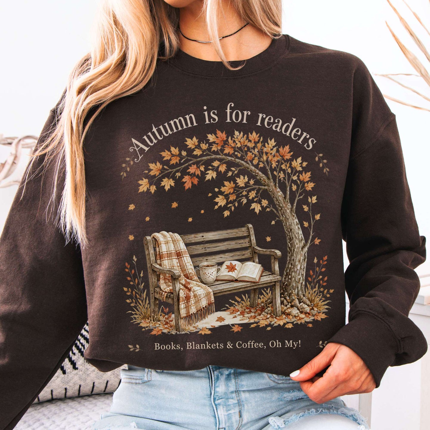 Autumn Is for Readers Literary Sweatshirt