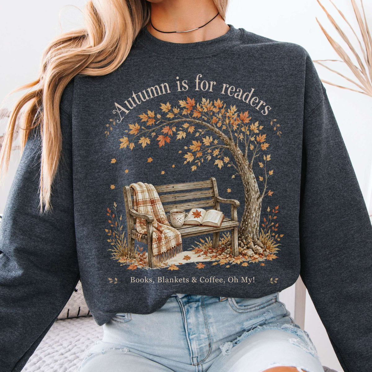 Autumn Is for Readers Literary Sweatshirt