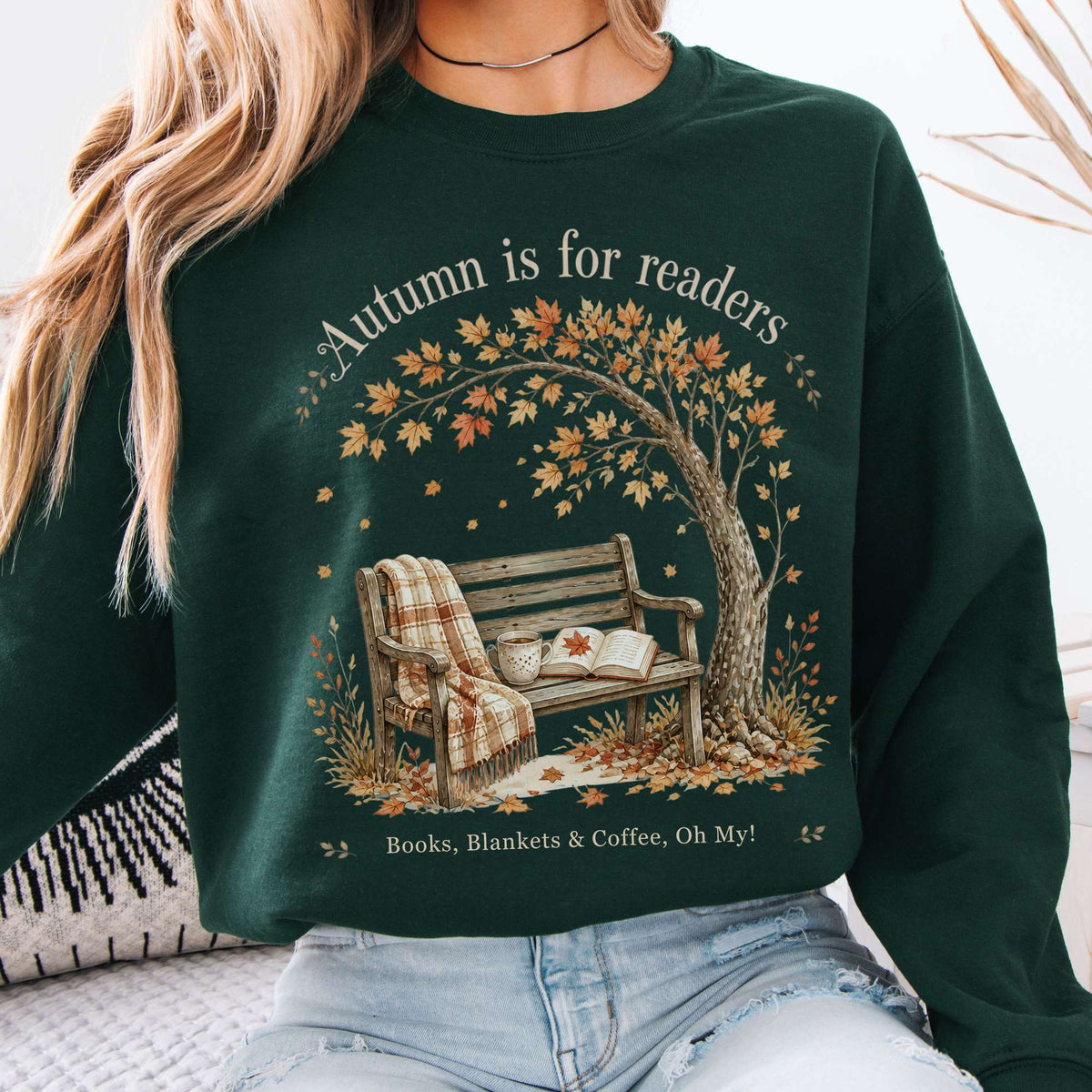 Autumn Is for Readers Literary Sweatshirt