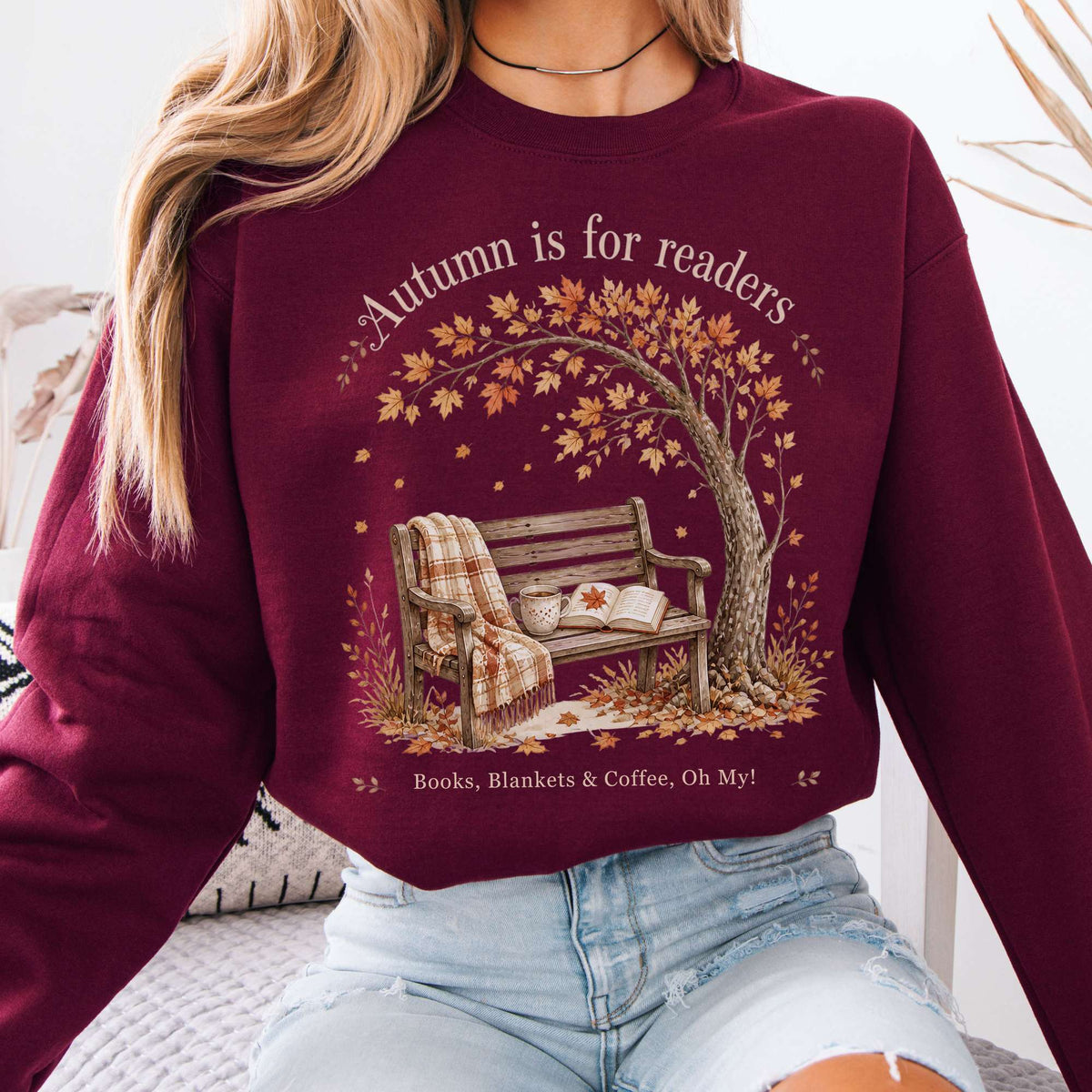 Autumn Is for Readers Literary Sweatshirt