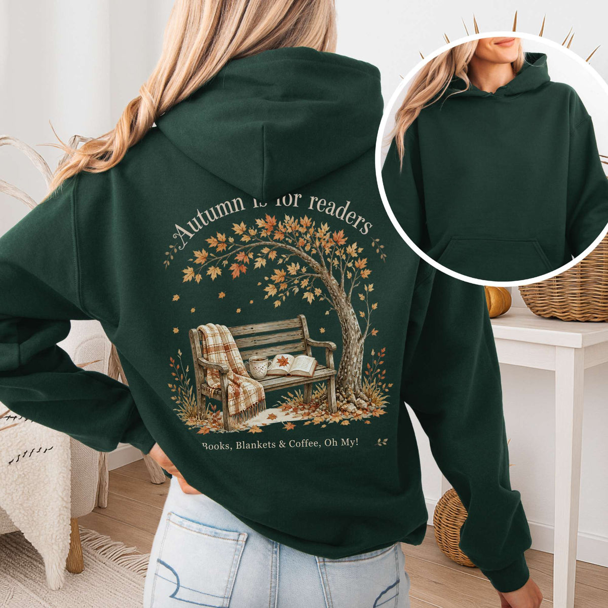 Autumn Is for Readers Literary Hoodie