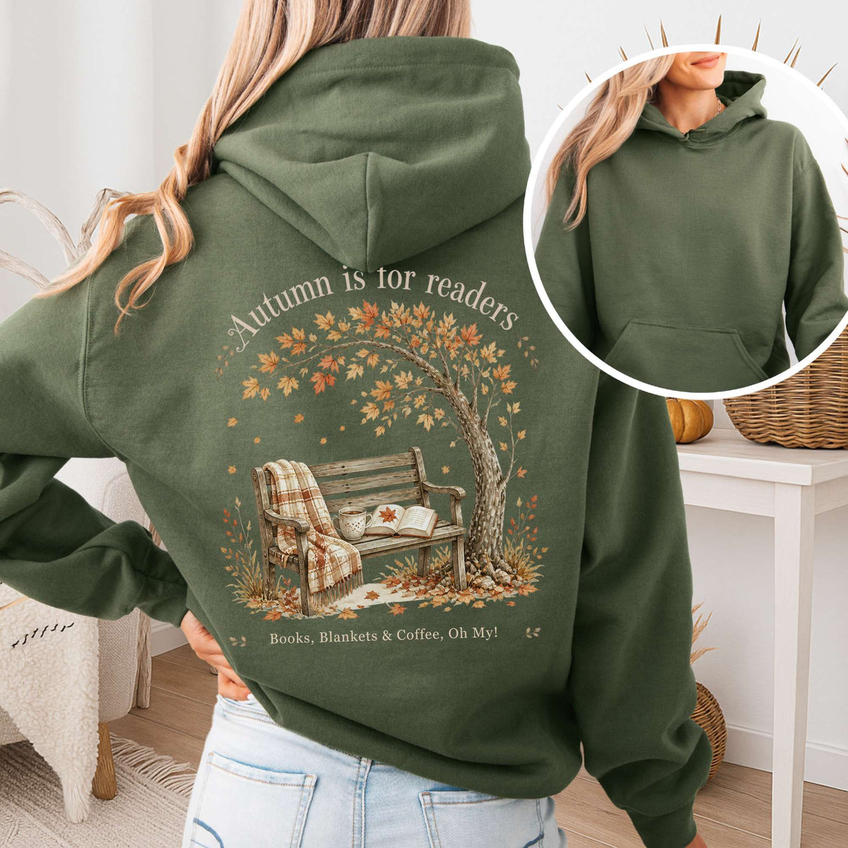 Autumn Is for Readers Literary Hoodie
