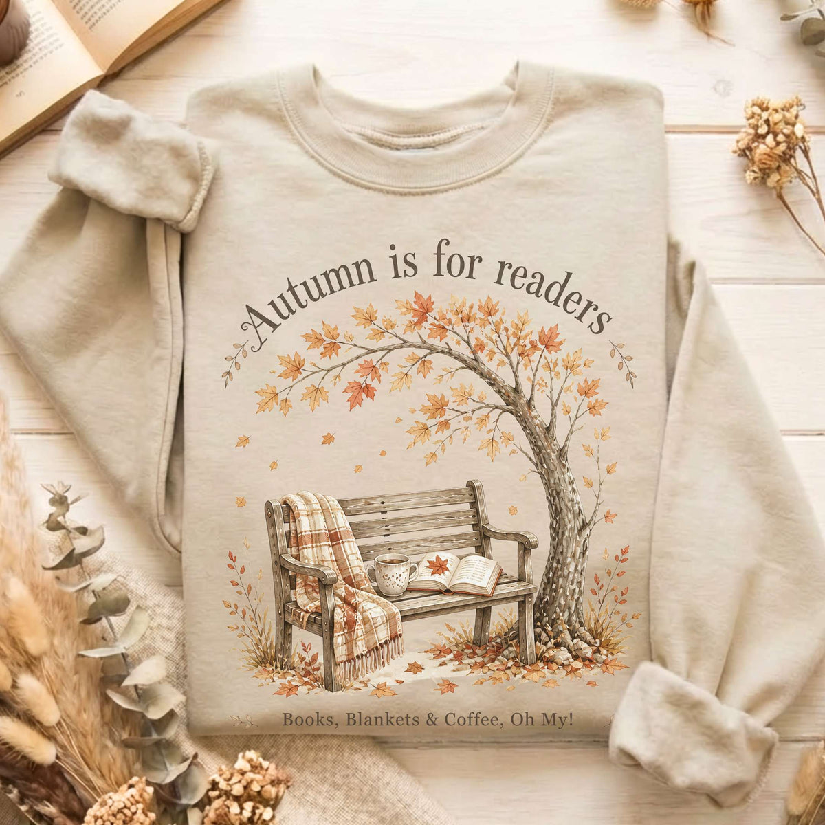 Autumn Is for Readers Literary Sweatshirt