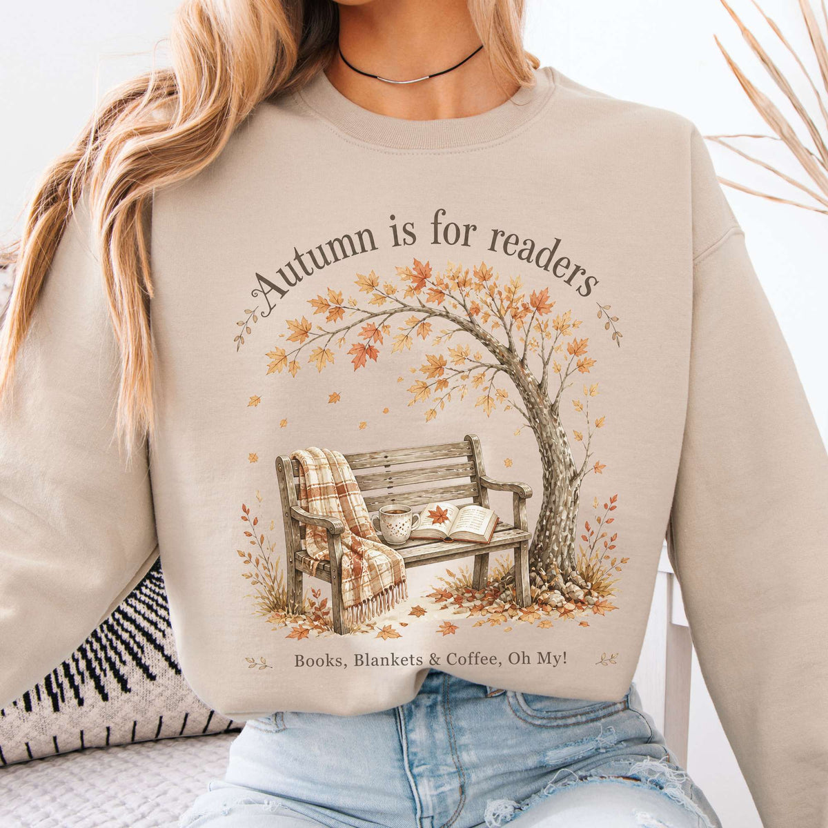 Autumn Is for Readers Literary Sweatshirt