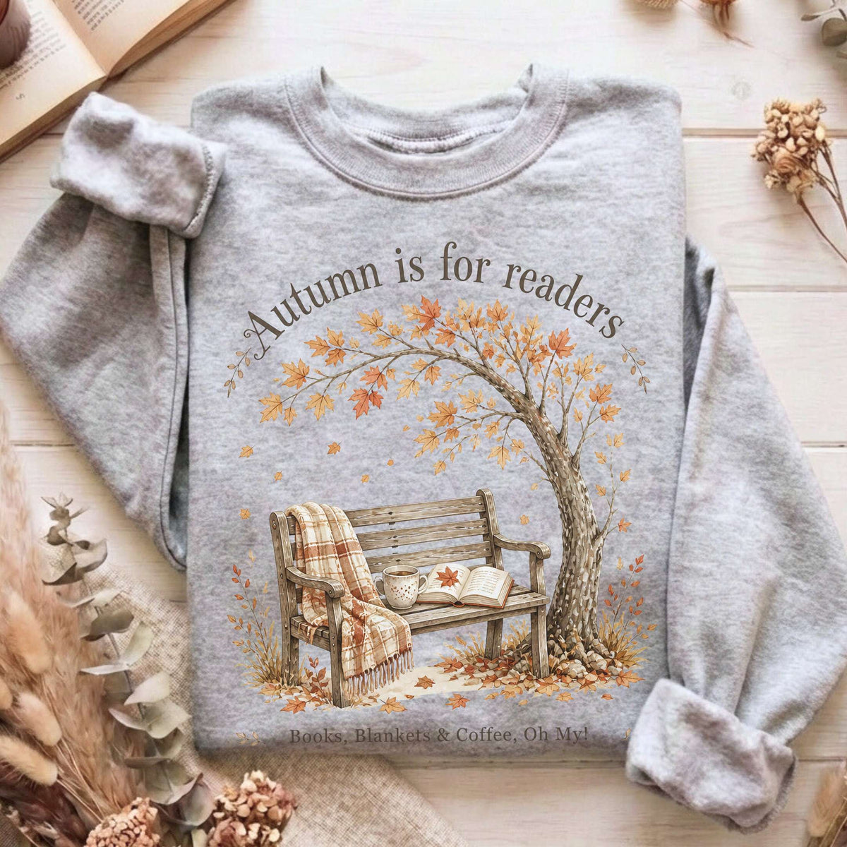 Autumn Is for Readers Literary Sweatshirt