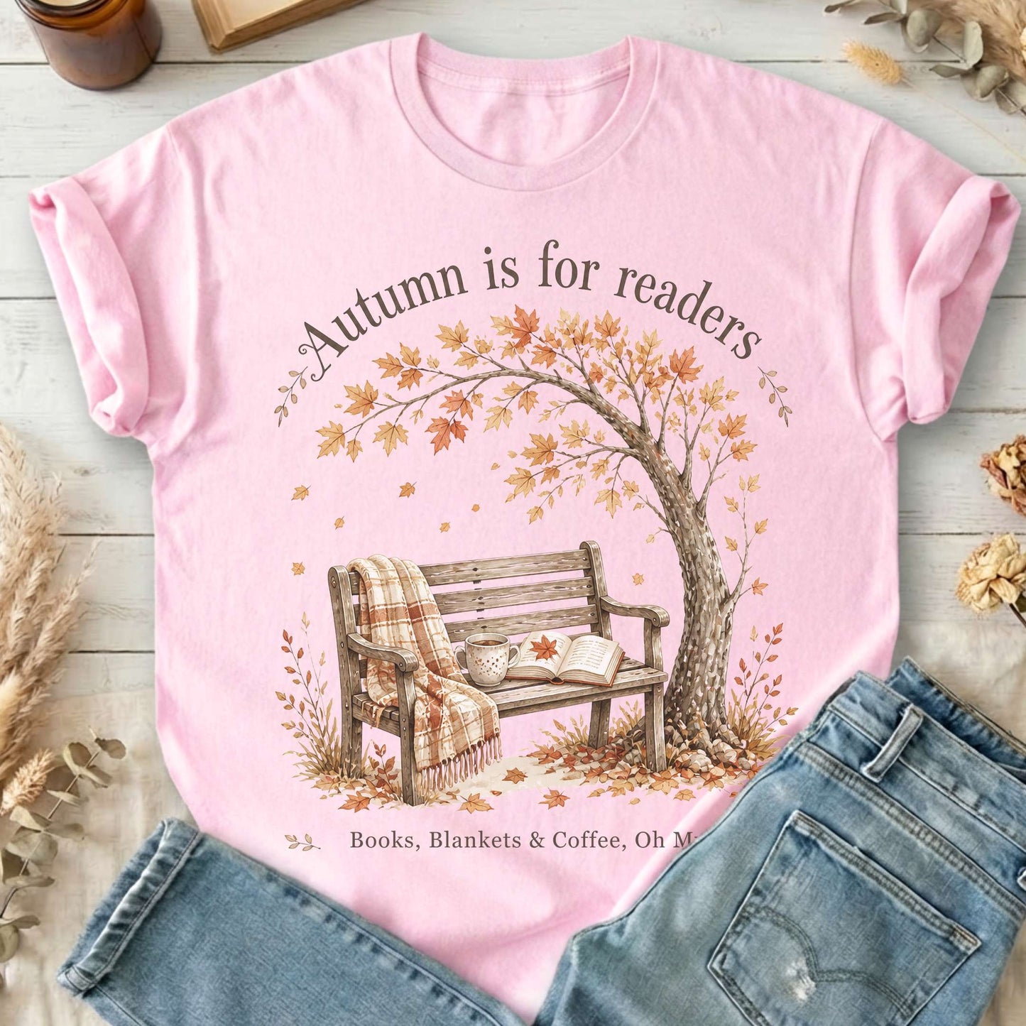 Autumn Is for Readers Literary T-Shirt