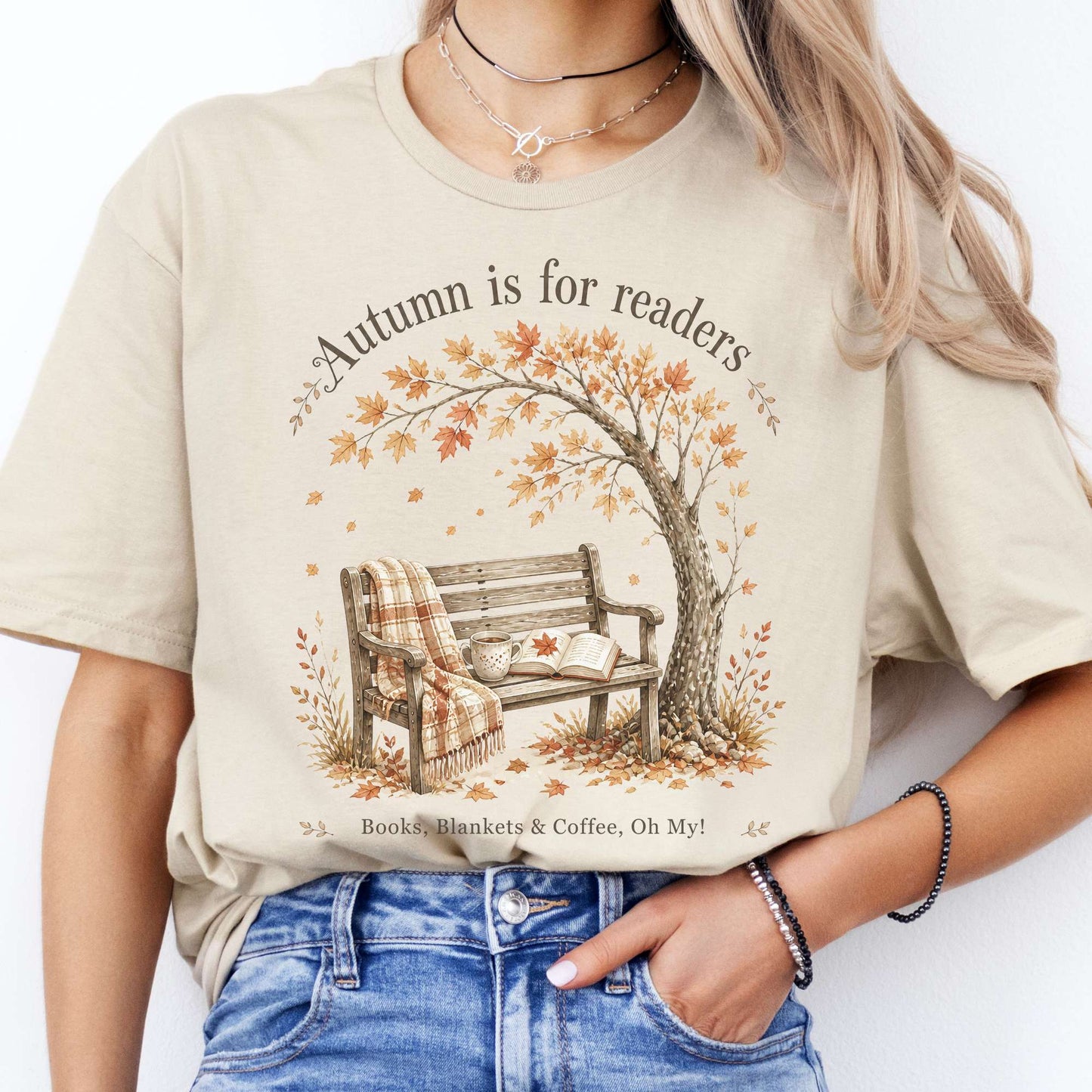 Autumn Is for Readers Literary T-Shirt