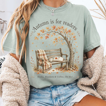 Autumn Is for Readers Literary T-Shirt