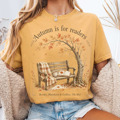 Autumn Is for Readers Literary T-Shirt