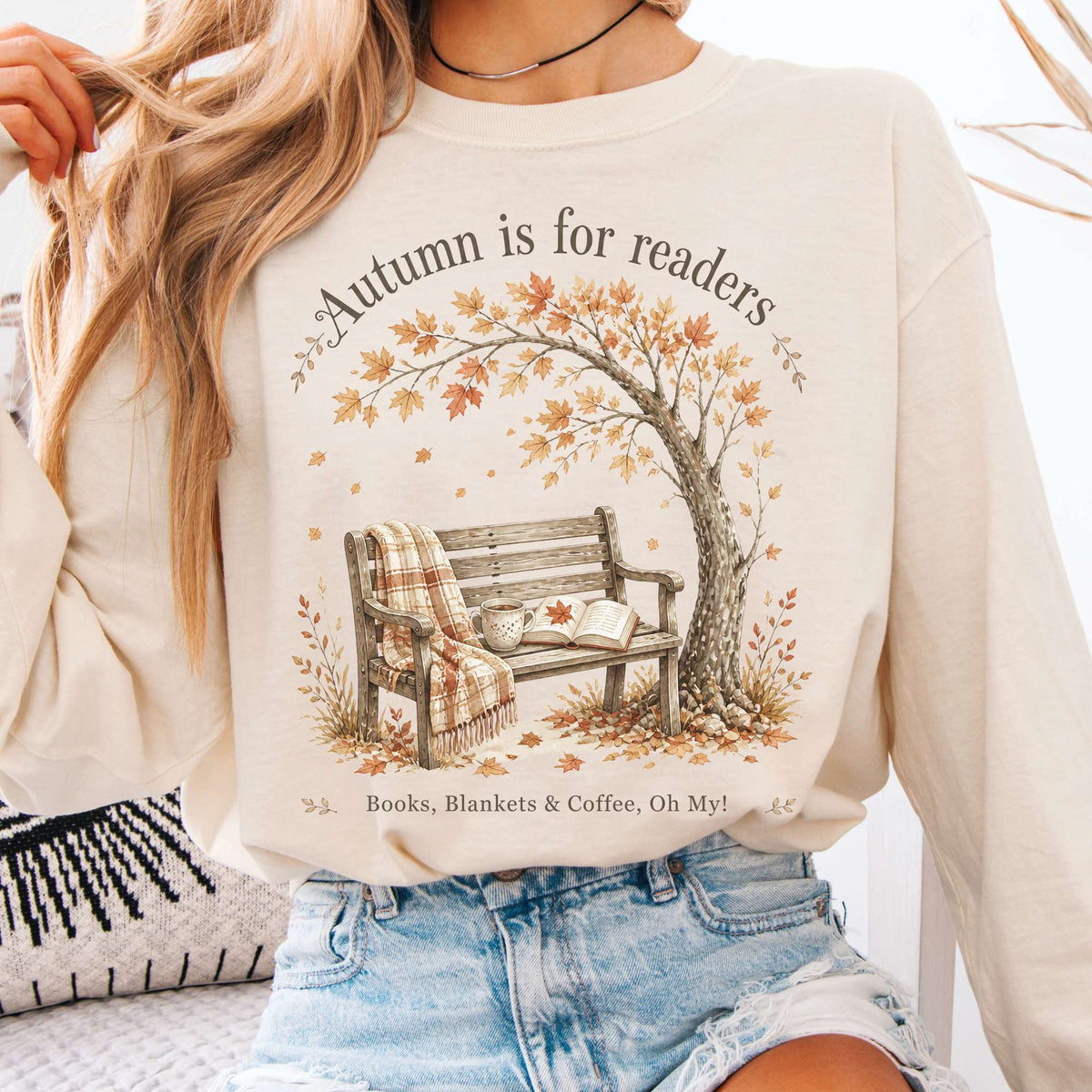 Autumn Is for Readers Literary Long Sleeve
